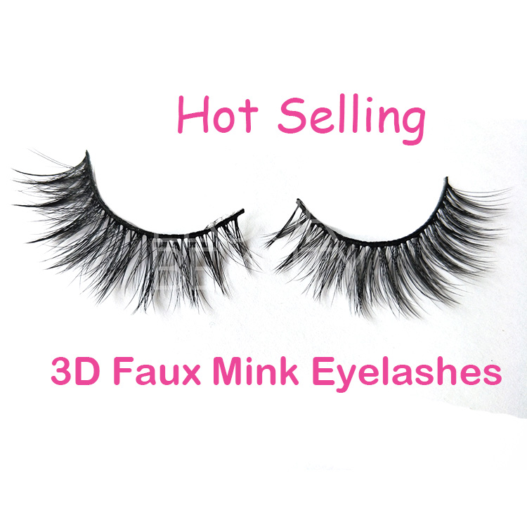 Lash beauty 3D faux mink lashes wholesale private label EL86